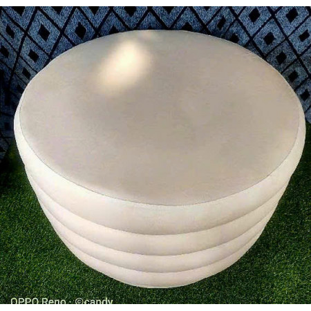 88003015 Dove White : Ghế,  Đôn , Bàn Coffee Tròn - Trắng Ngà